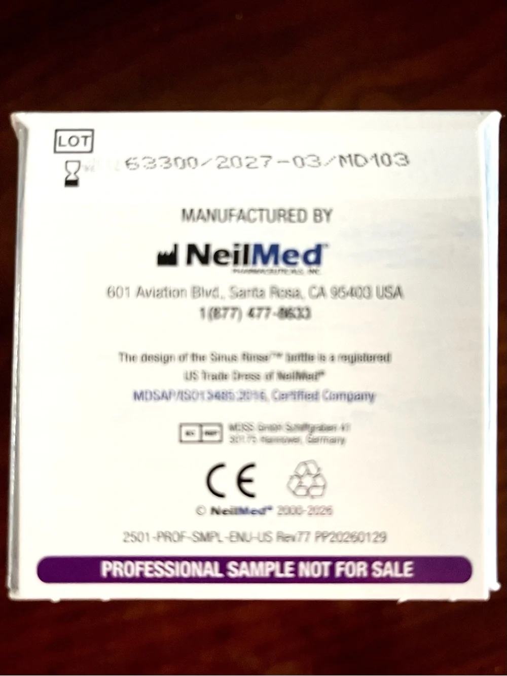 5 for $25! NeilMed Sinus Rinse Saline Nasal Irrigation Bottle & Solution!
